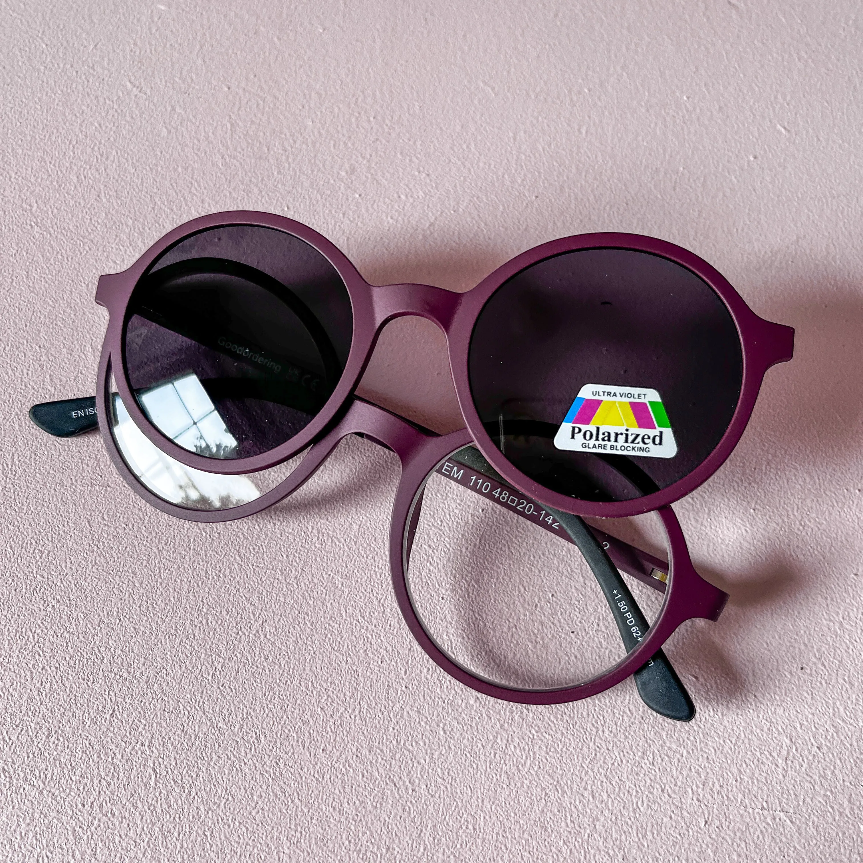 ' 1.5 readers magnetic glasses maroon