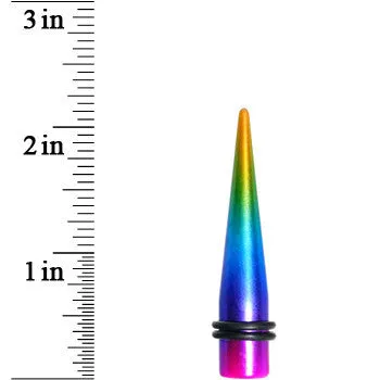 00 Gauge Acrylic Electric Rainbow Straight Taper