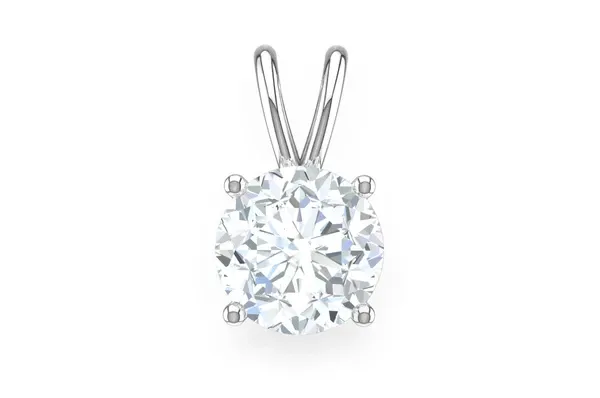 0.10CTW &  0.25CTW Round Solitaire Pendant