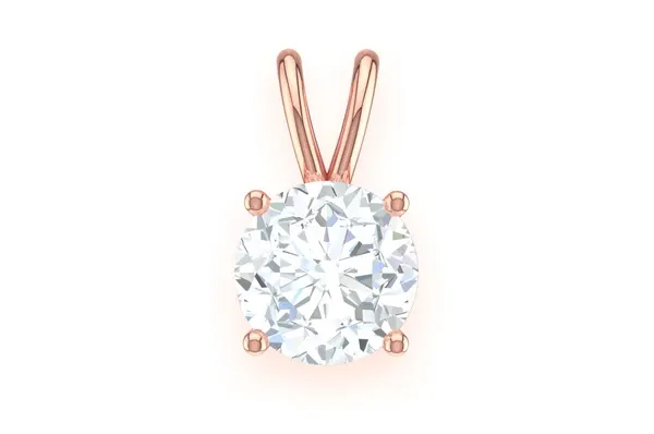 0.10CTW &  0.25CTW Round Solitaire Pendant