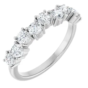 124334 - 14K Gold 9/10 CTW Lab-Grown Diamond Anniversary Band