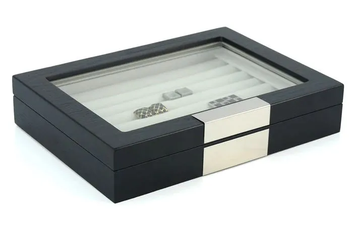 36 Pairs Wood Cufflink Box