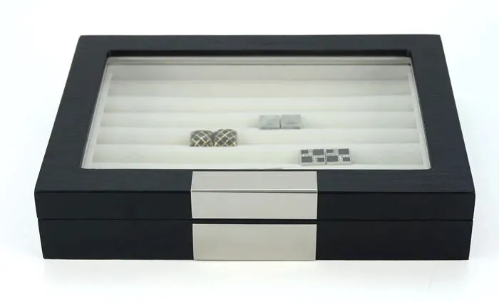 36 Pairs Wood Cufflink Box