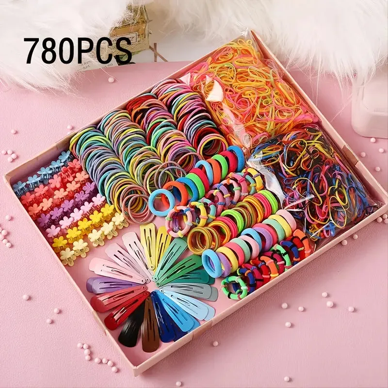 780-Pieces: Hair Accessories for Girls