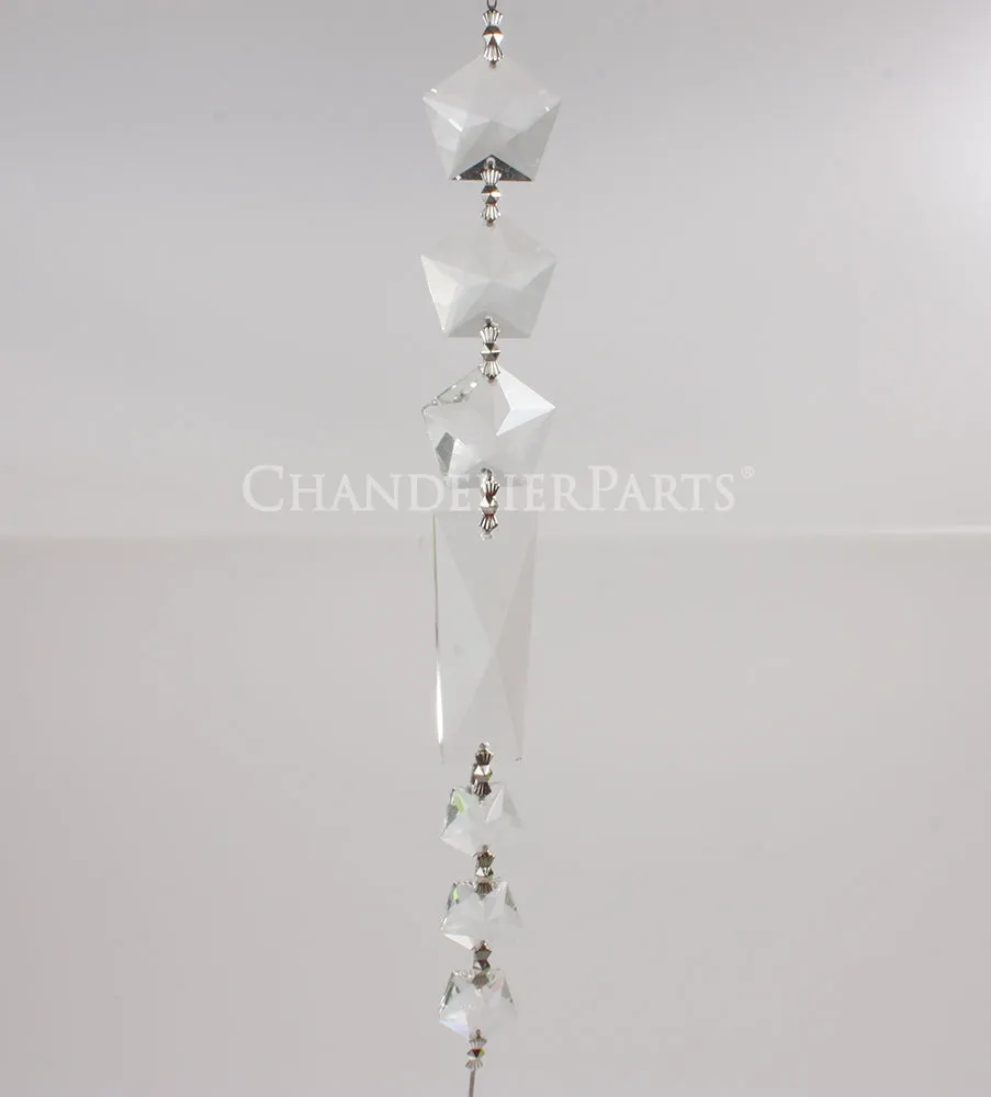 9" Graduated Clear Basket Chain