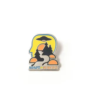 Adapt/Survive Enamel Pin - Yellow/Multi