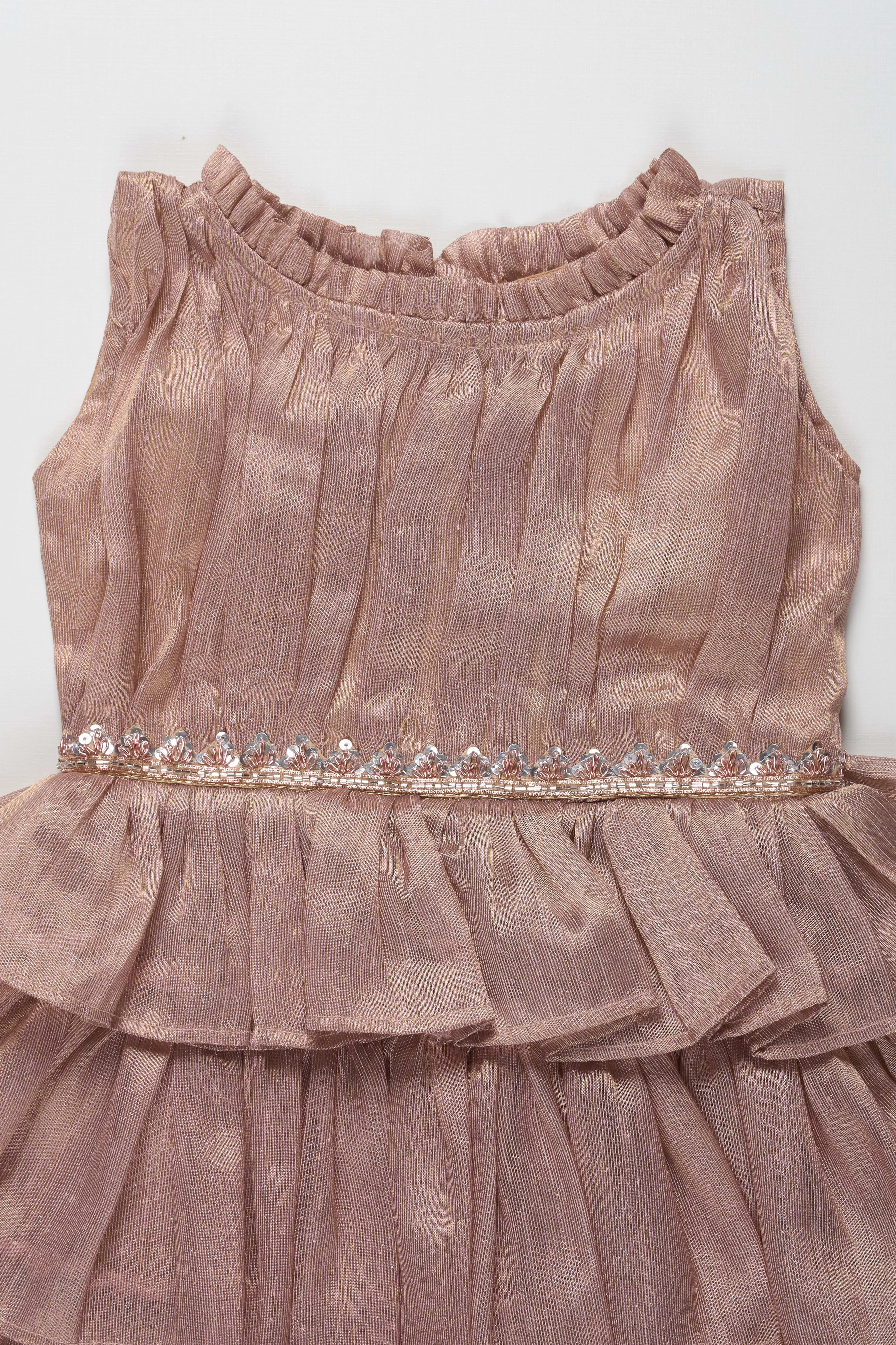 Adorable Lavender Tiered Baby Dress