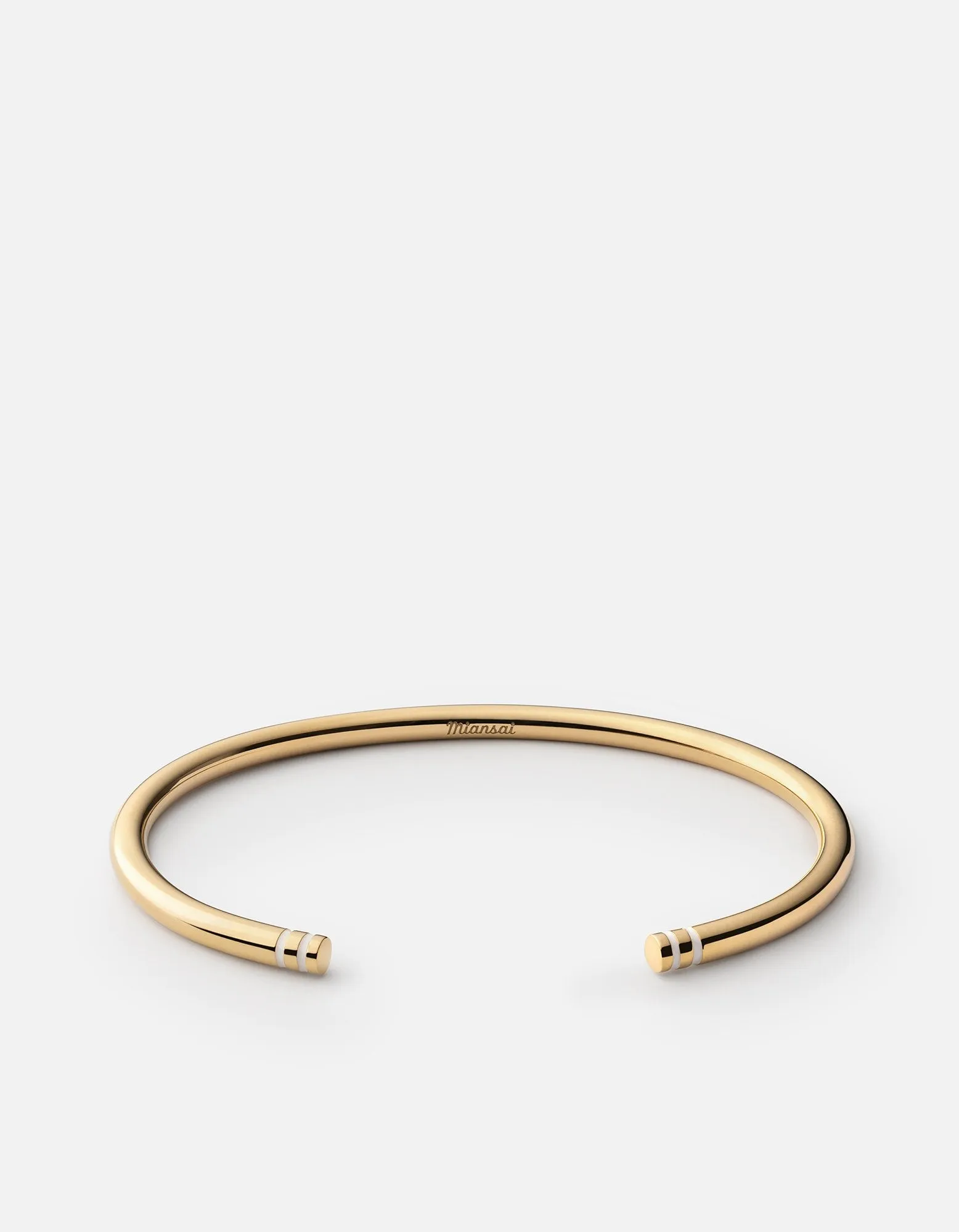 Aire Cuff, Gold Vermeil/Off-White