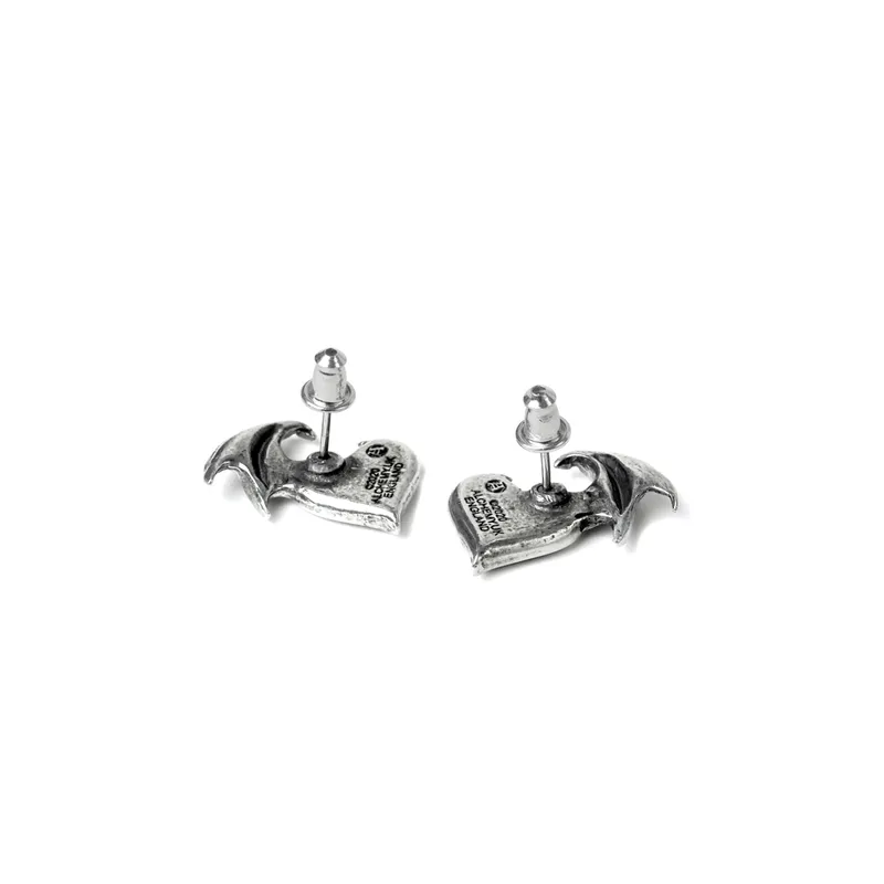 ALCHEMY OF ENGLAND BAT WING STUD EARRINGS