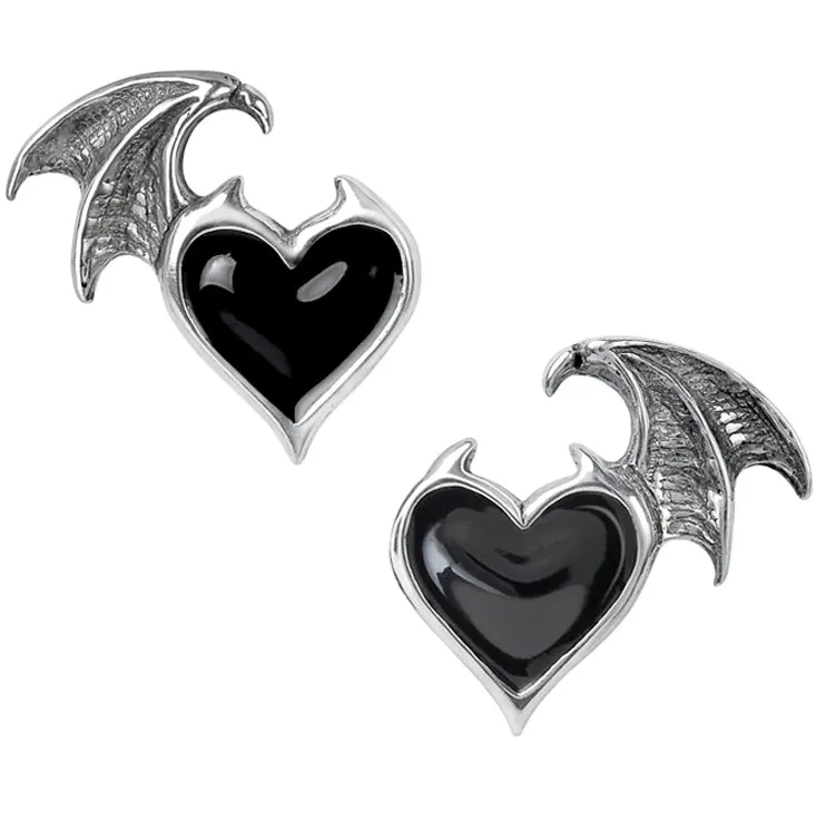 ALCHEMY OF ENGLAND BAT WING STUD EARRINGS