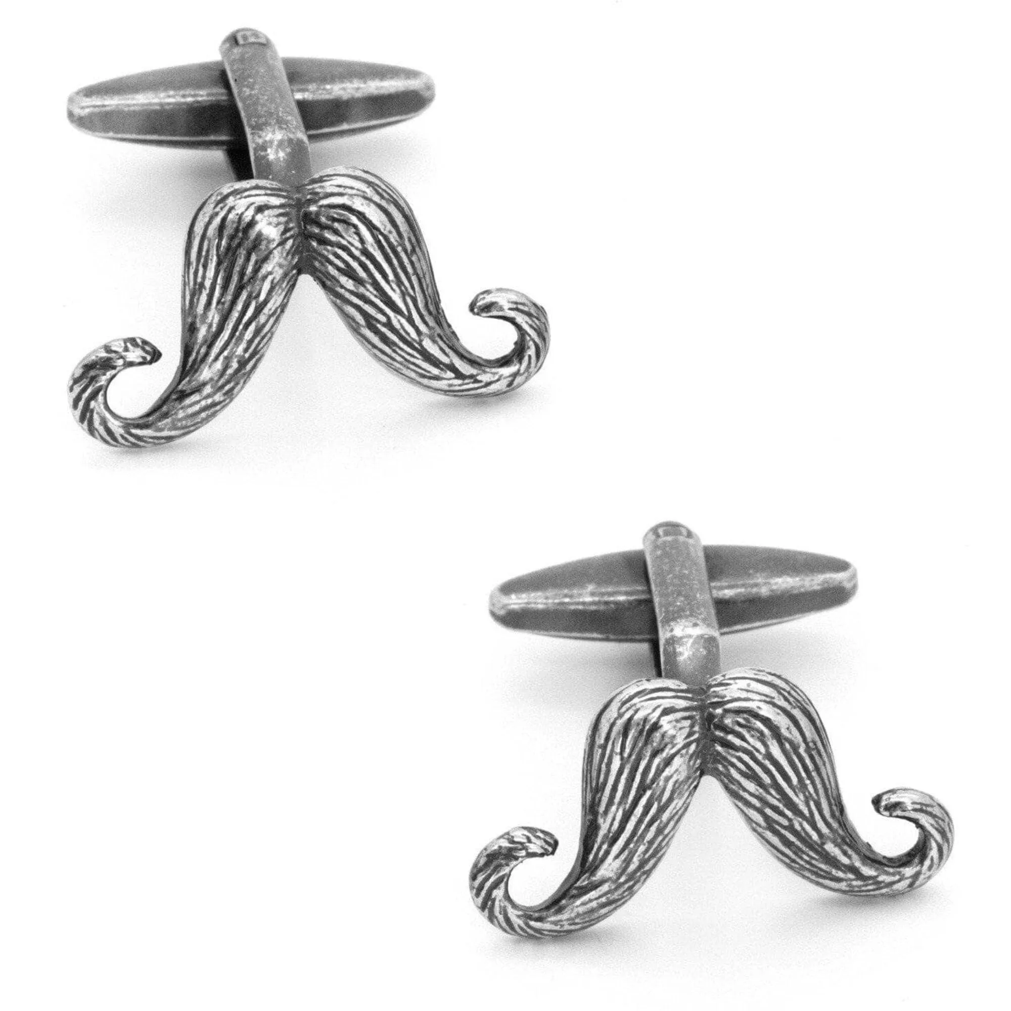 Antique Vintage Style Handlebar Moustache Cufflinks