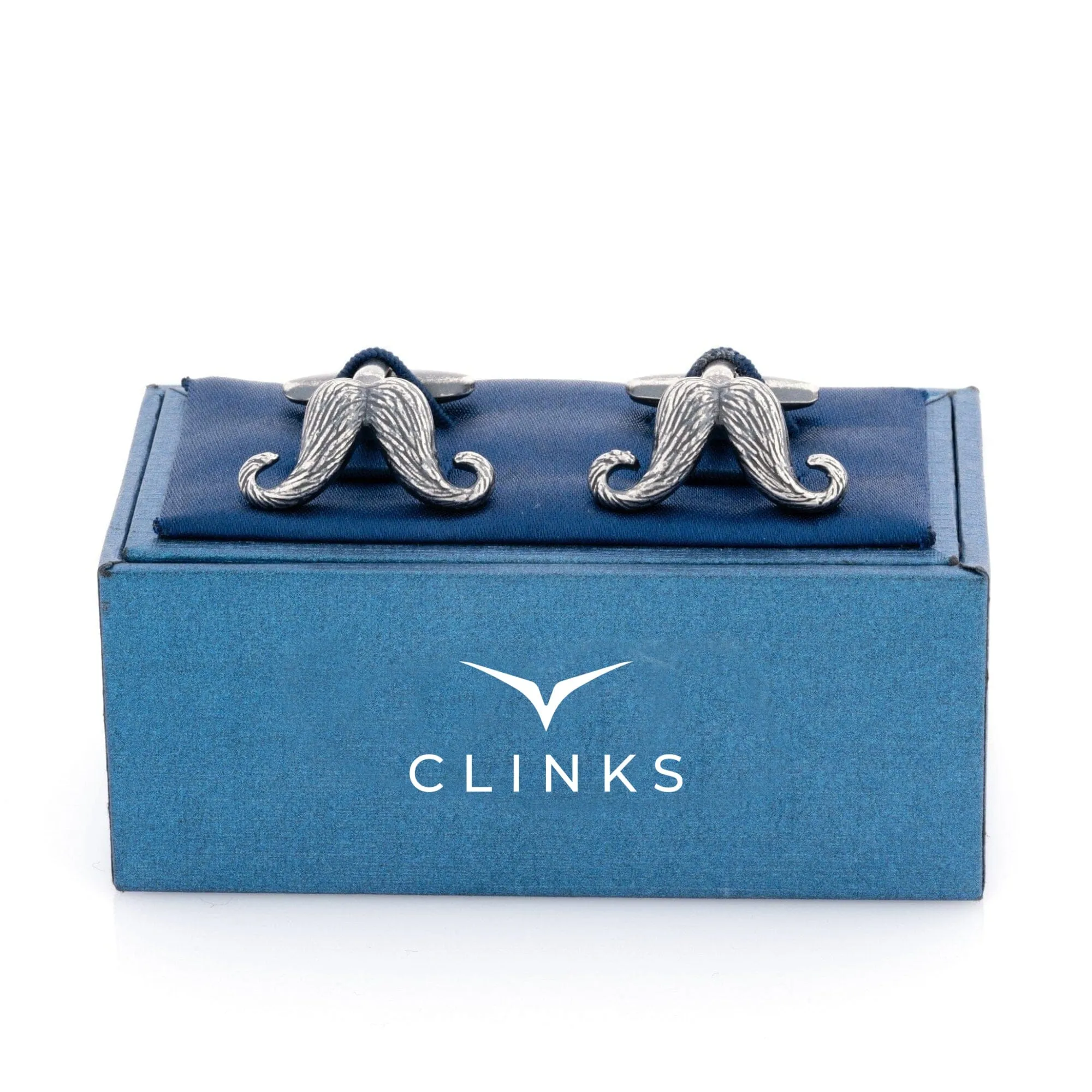 Antique Vintage Style Handlebar Moustache Cufflinks