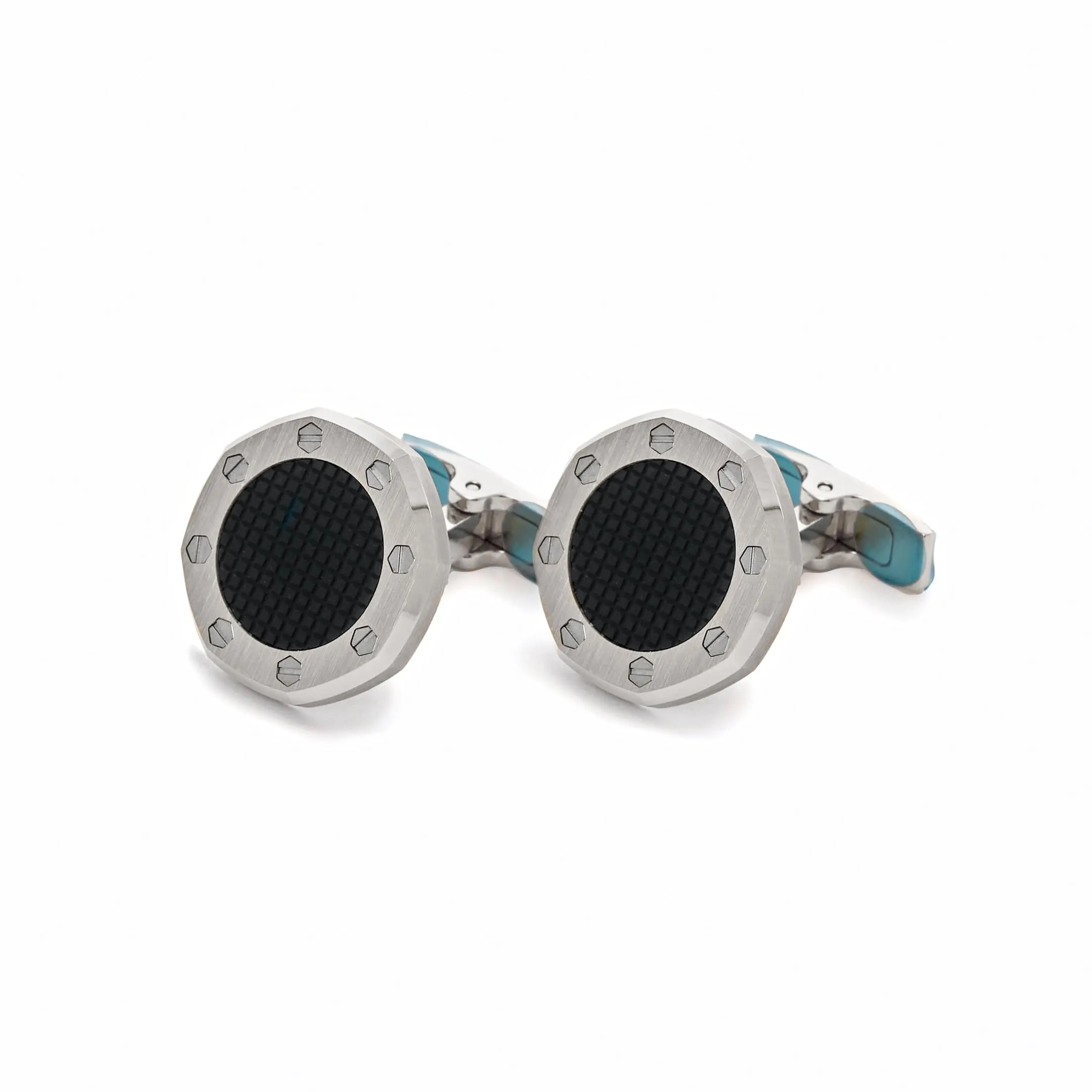 Audemars Piguet Stainless Steel Cufflinks in Black