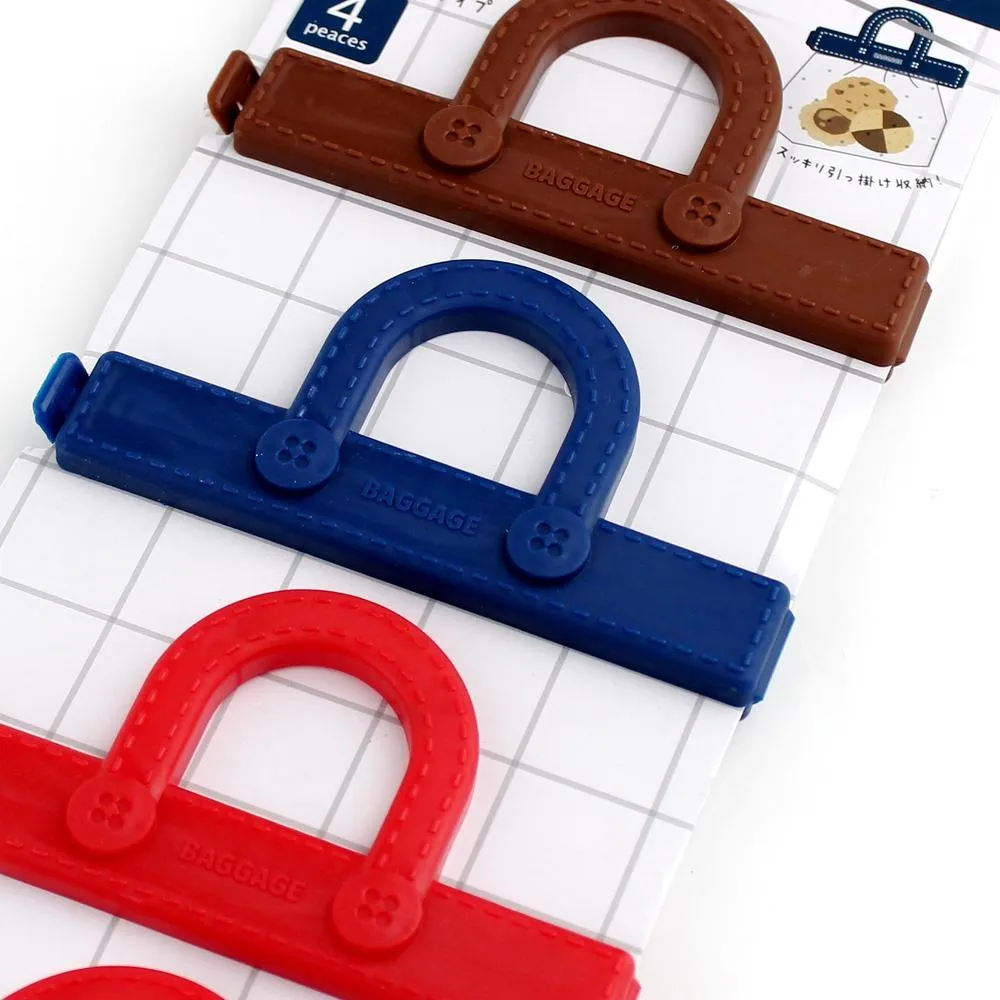 Bag Clips (PP/Handle/1.8x11x5.5cm (4pcs))