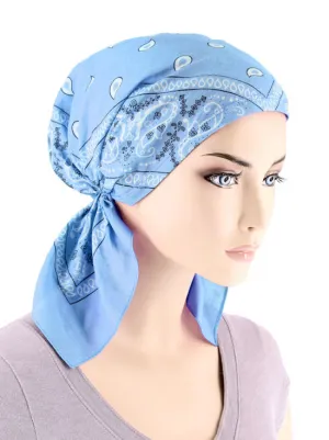 Bandana Scarf Sky Blue