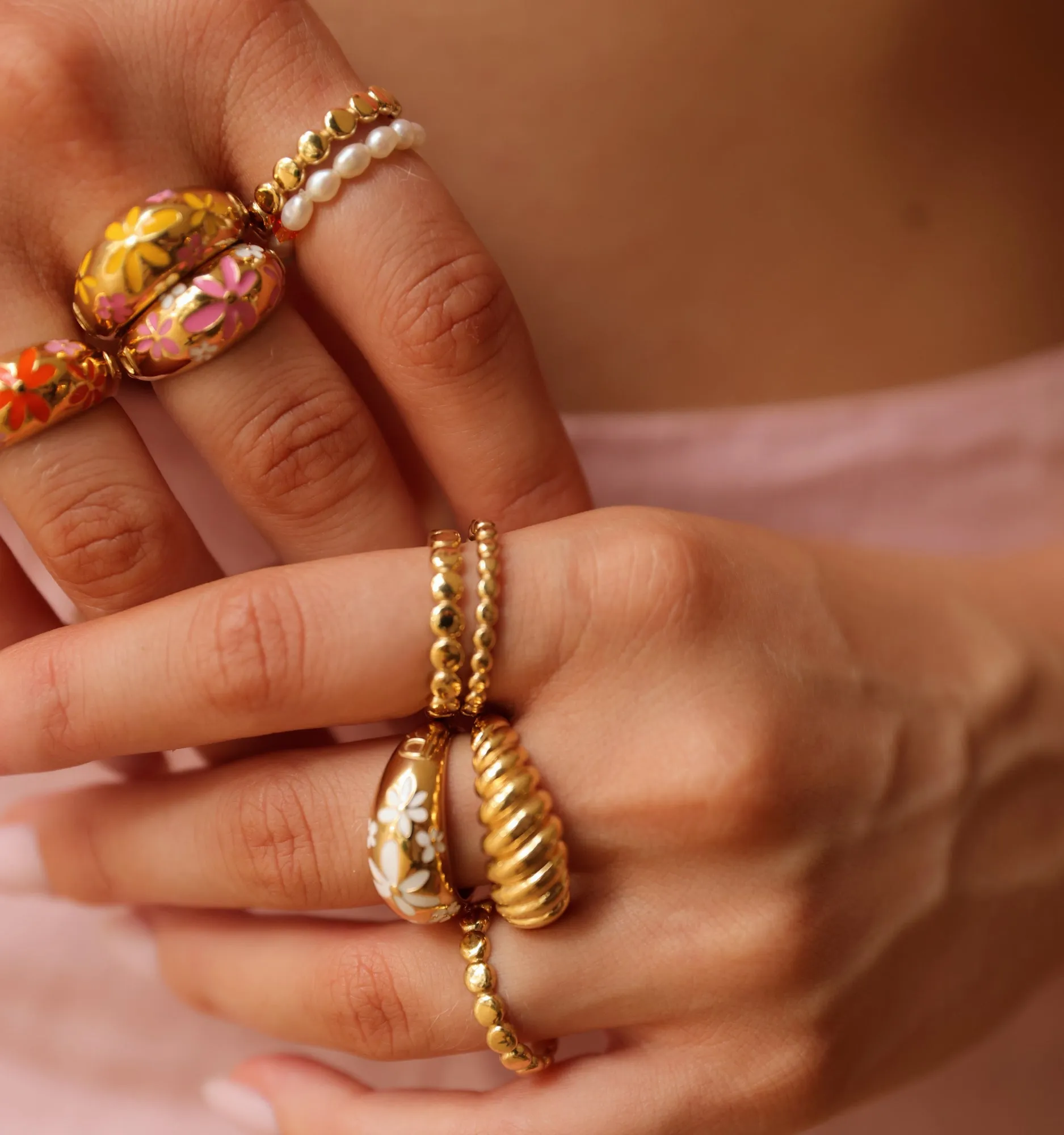 Beaded Stacking Ring