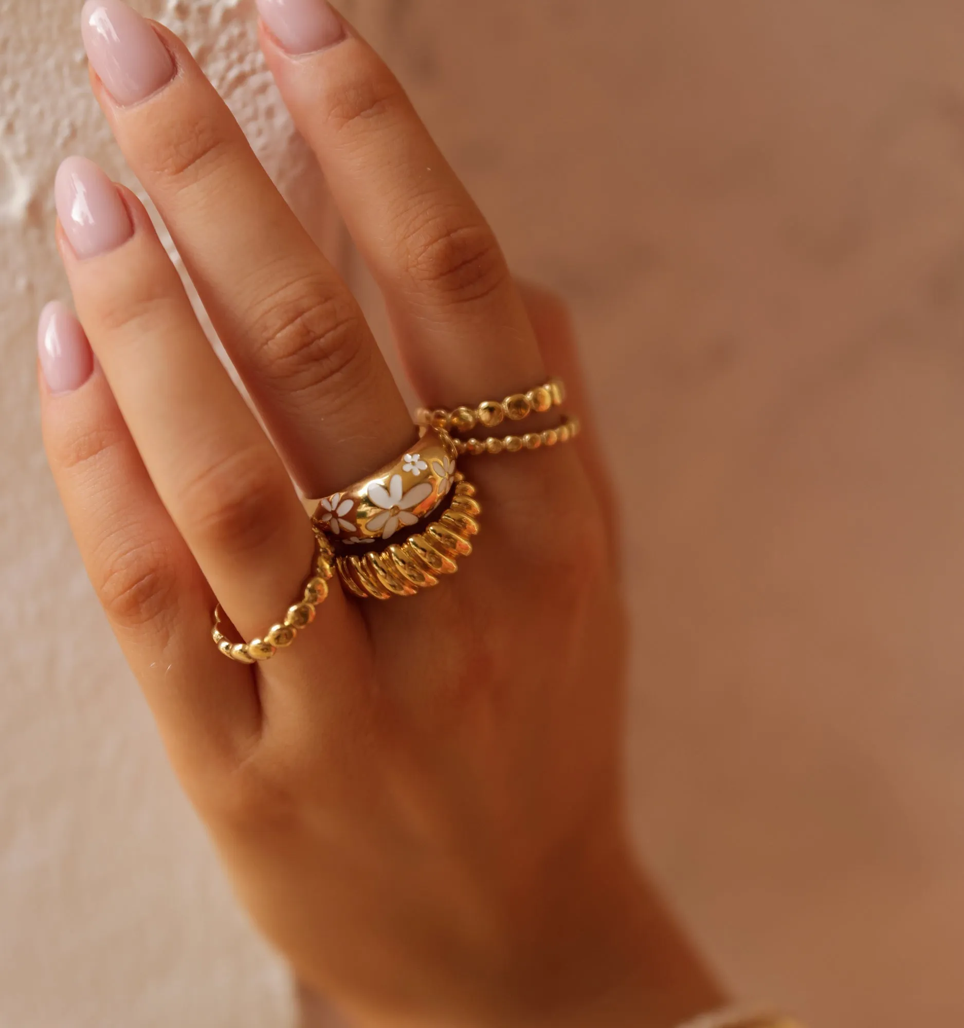 Beaded Stacking Ring