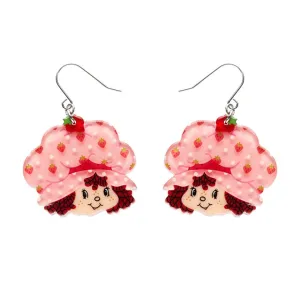 Big Adorable Strawberry Smile Drop Earrings