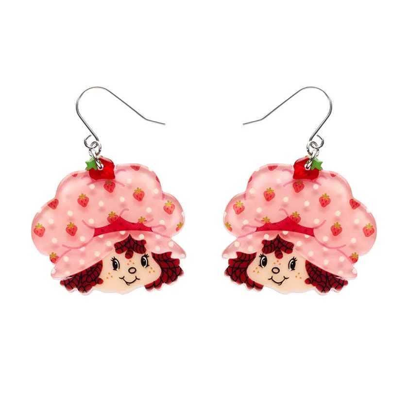 Big Adorable Strawberry Smile Drop Earrings