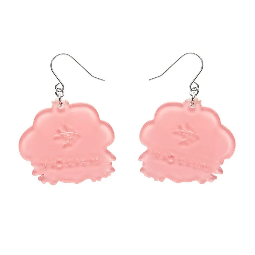 Big Adorable Strawberry Smile Drop Earrings