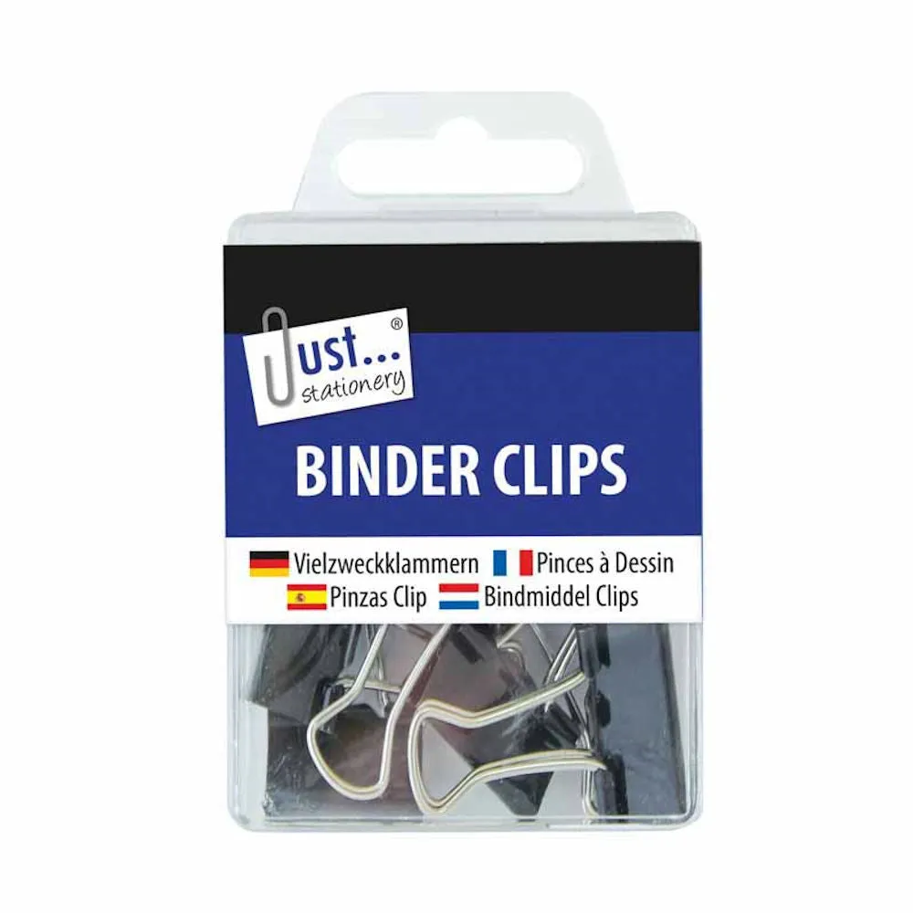 Binder Clips - 6 Pack 19mm Stationery Office Supplies Paperwork