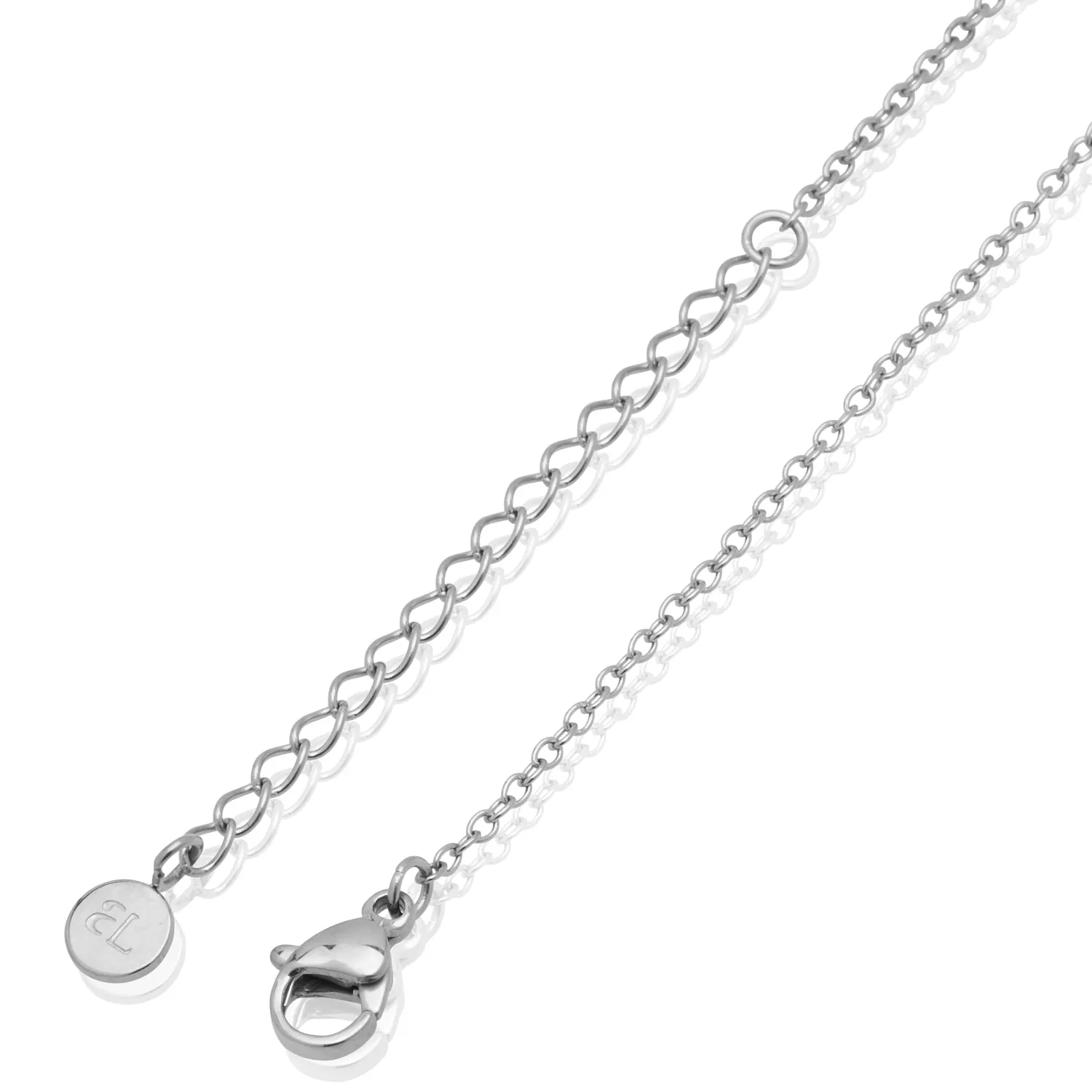 Birthstone Signature Name Necklace (Silver)