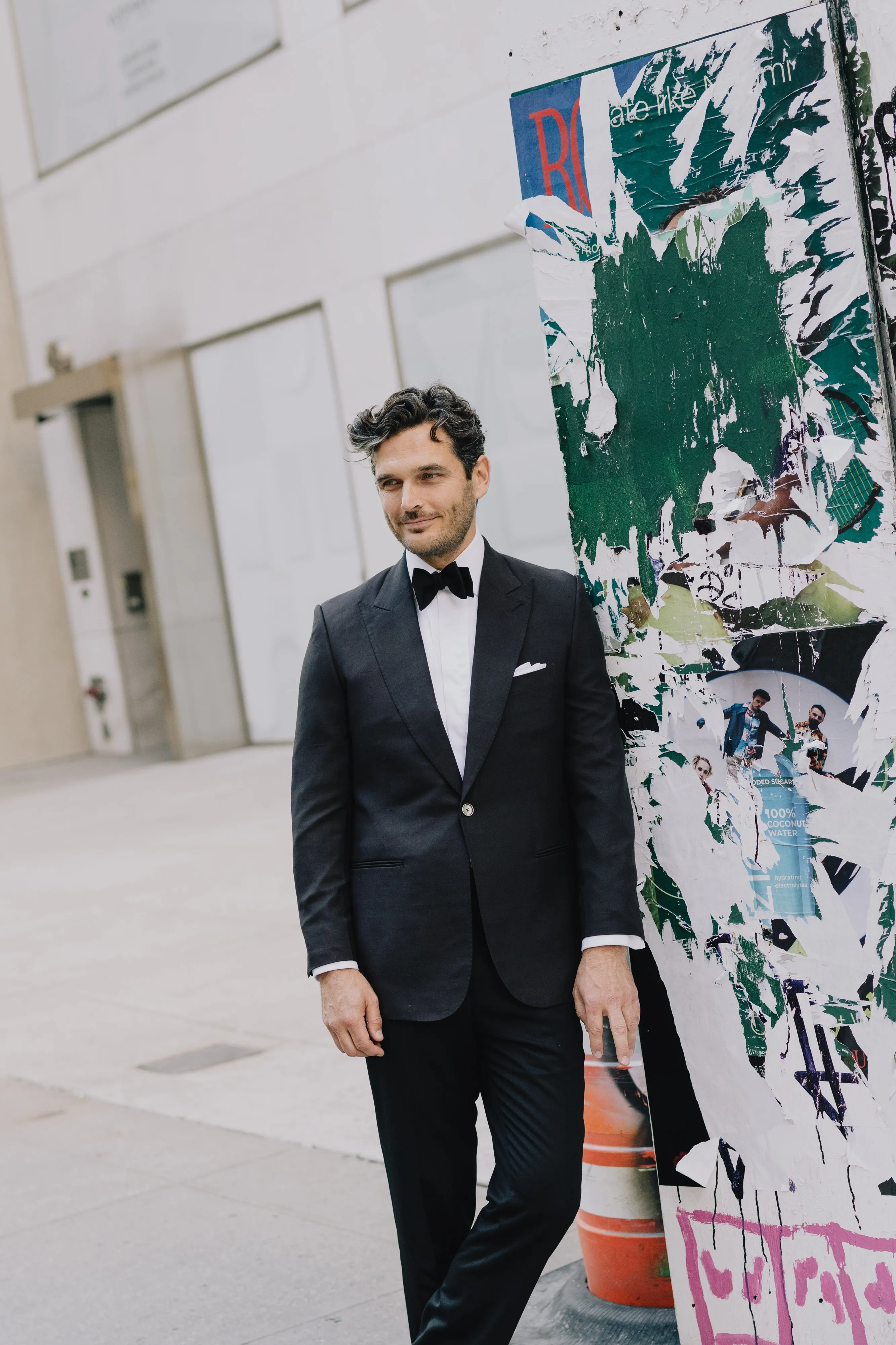 Black Grosgrain Self Tie Bow Tie