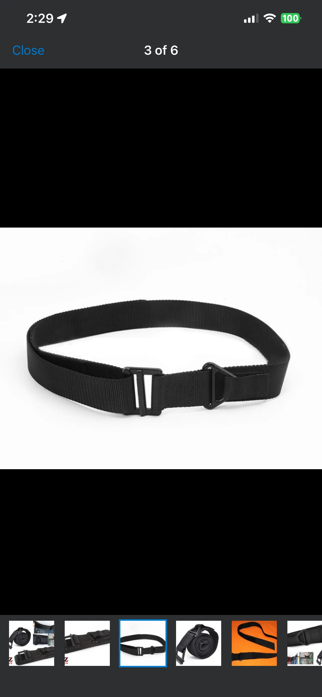 Black Hawk Tactical Webbing Belt with Speed Buckle