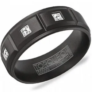 Black Titanium & Diamond Band