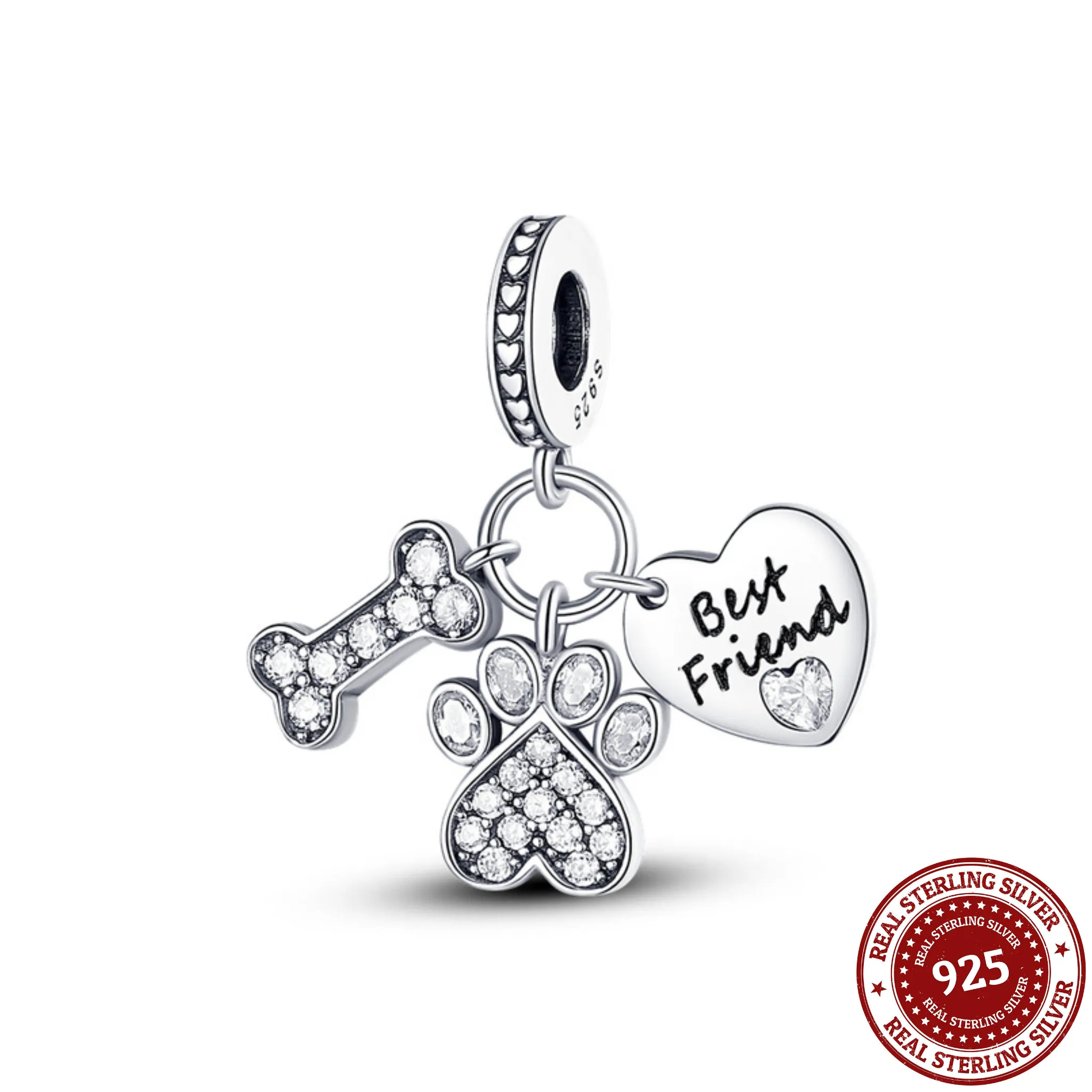 Bone and Paw Best Friend Charm