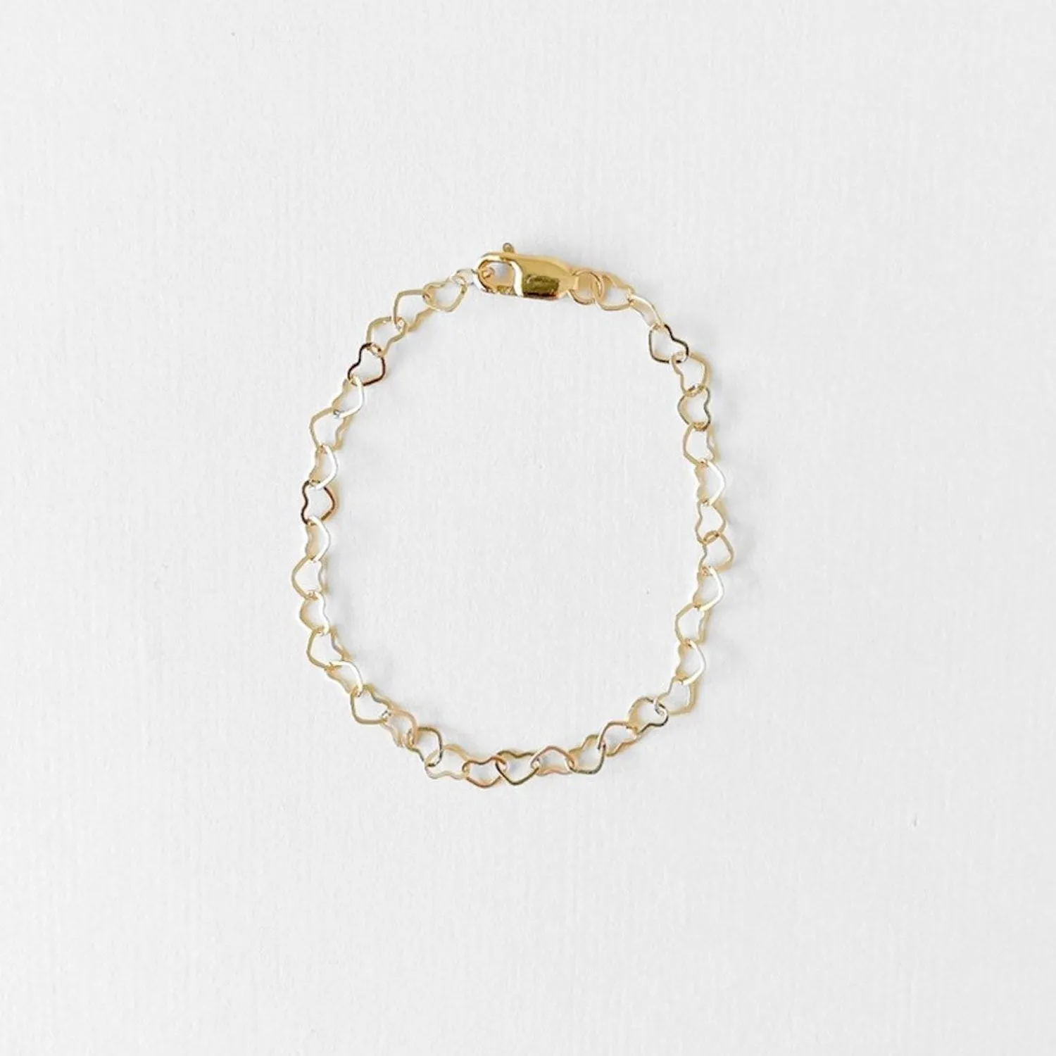 Bracelet - Gold Dainty Heart Chain