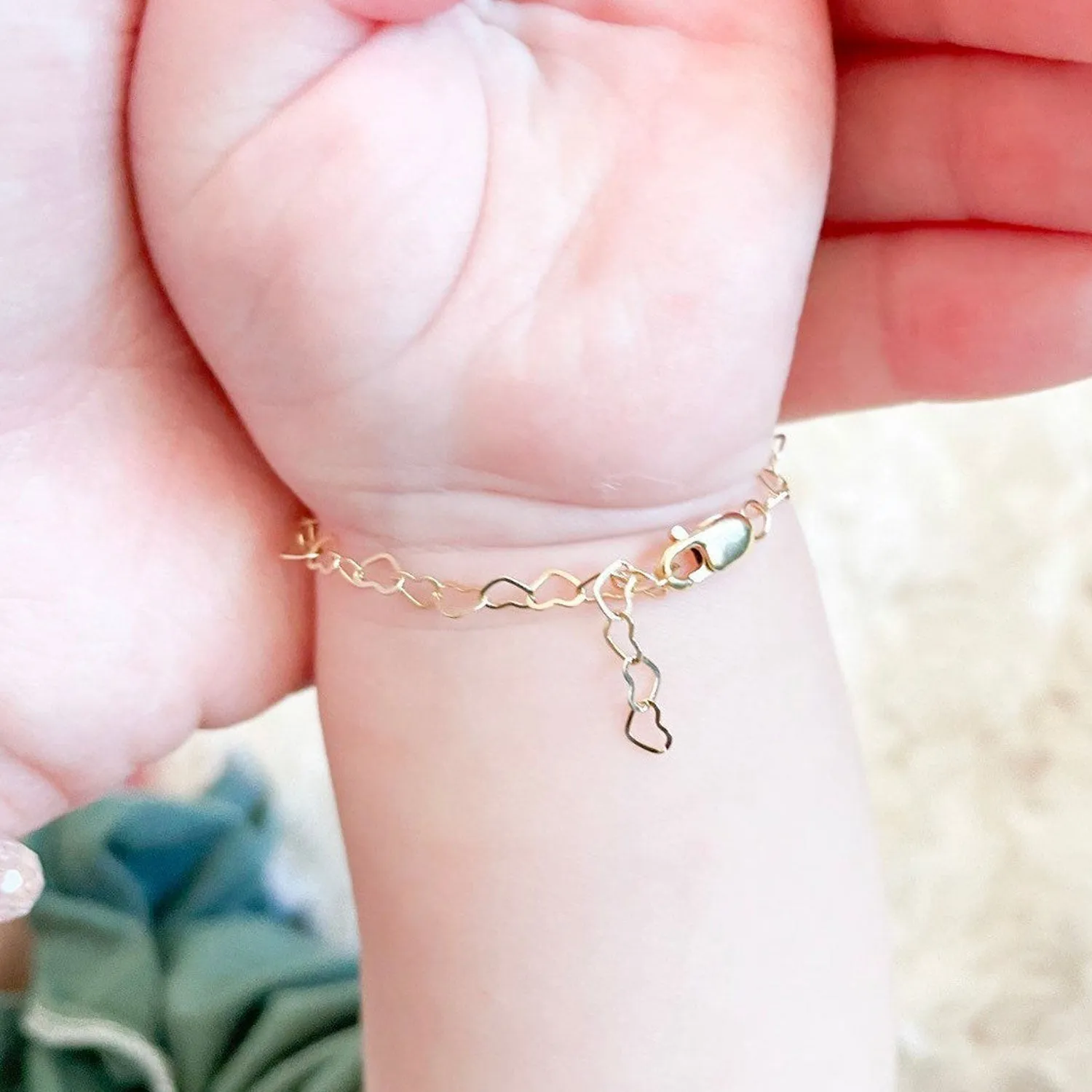 Bracelet - Gold Dainty Heart Chain