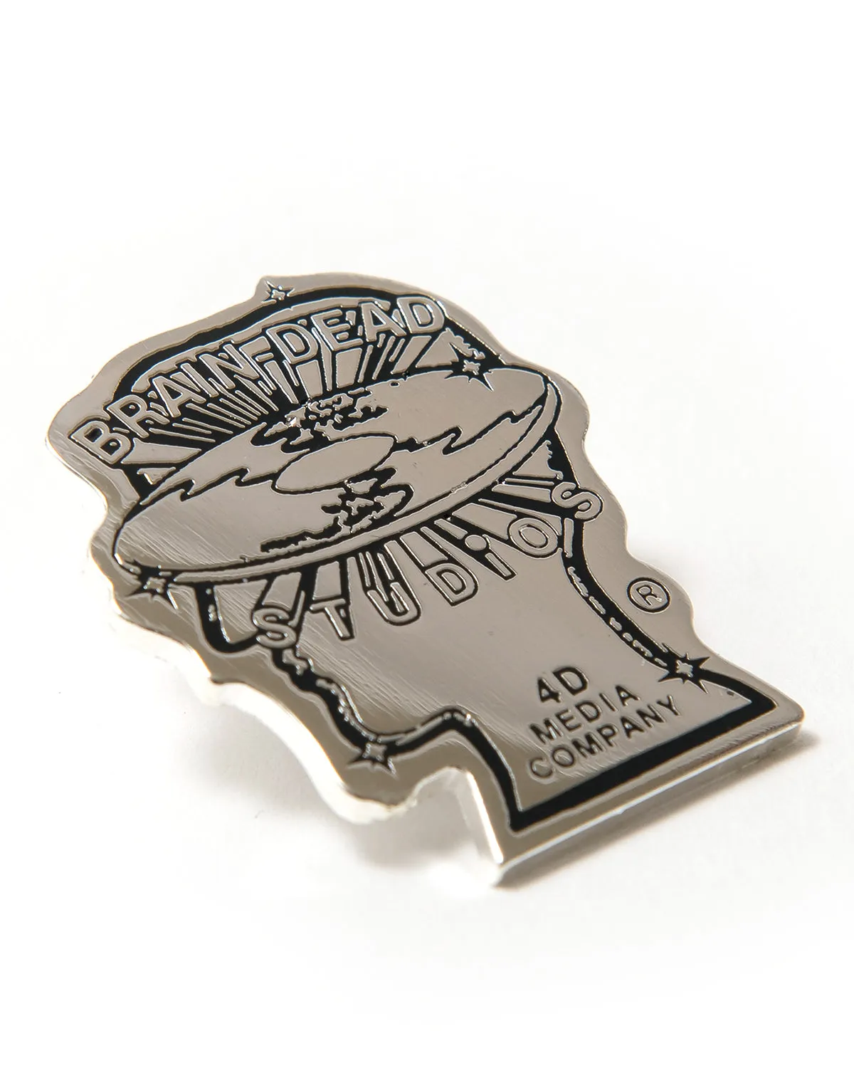 Brain Dead Studios Enamel Pin - Silver/Multi