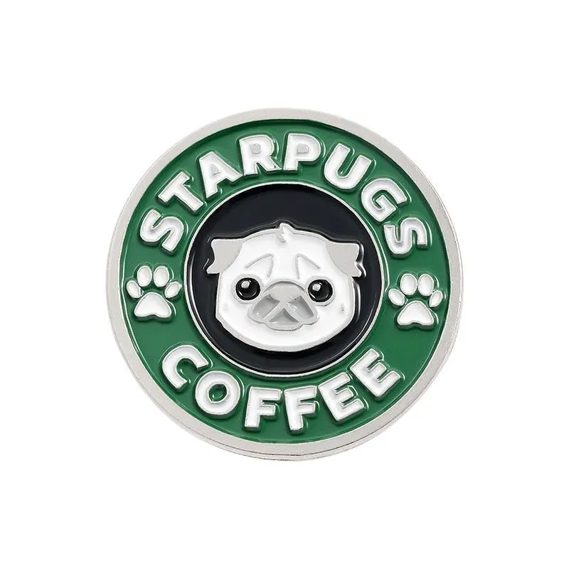 Caffeine Cats Enamel Pin