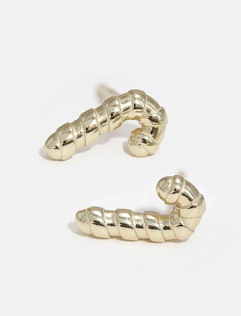 CANDY CANE HOLIDAY Earrings | 18K Gold Over Sterling Silver