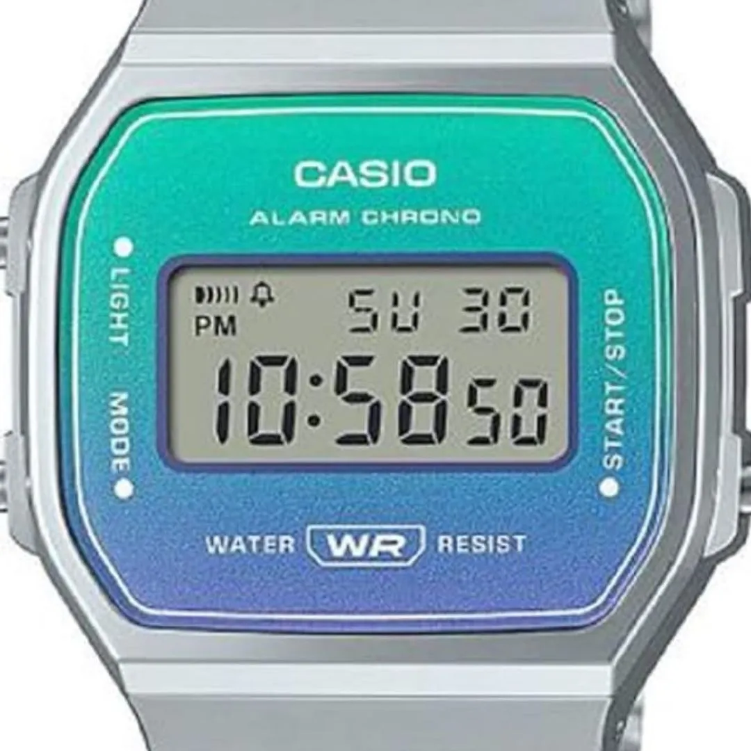 CASIO Women Vintage Digital Clear Dial Watch A168WER-2ADF