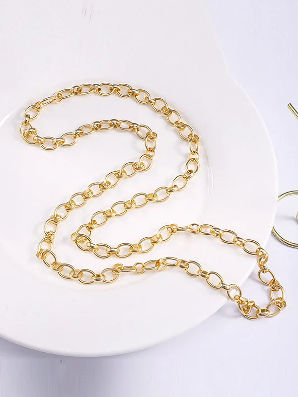 Chains Solid Color Necklaces Accessories