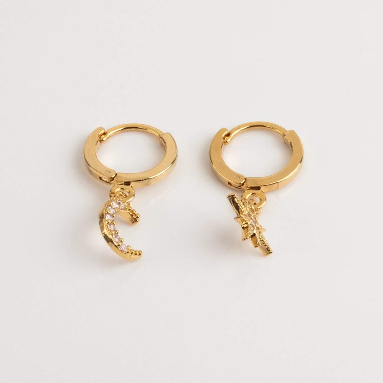 Stunning Chloe Star and Moon Hoop Earrings for an Elegant Look