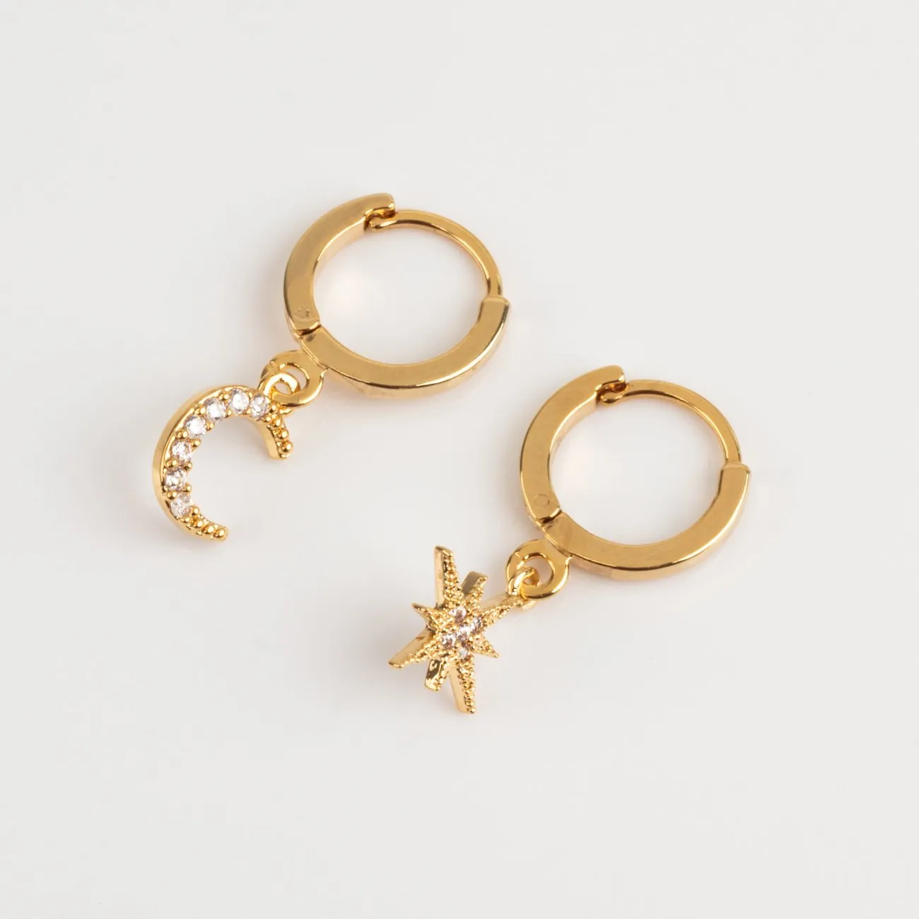 Stunning Chloe Star and Moon Hoop Earrings for an Elegant Look