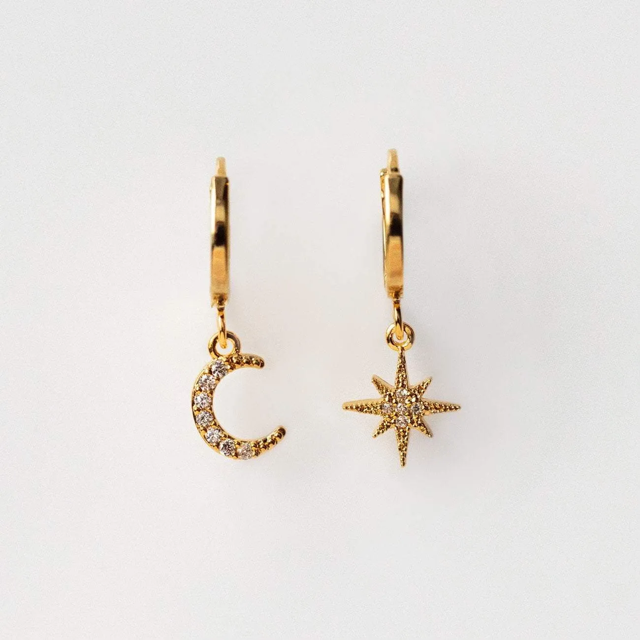 Stunning Chloe Star and Moon Hoop Earrings for an Elegant Look