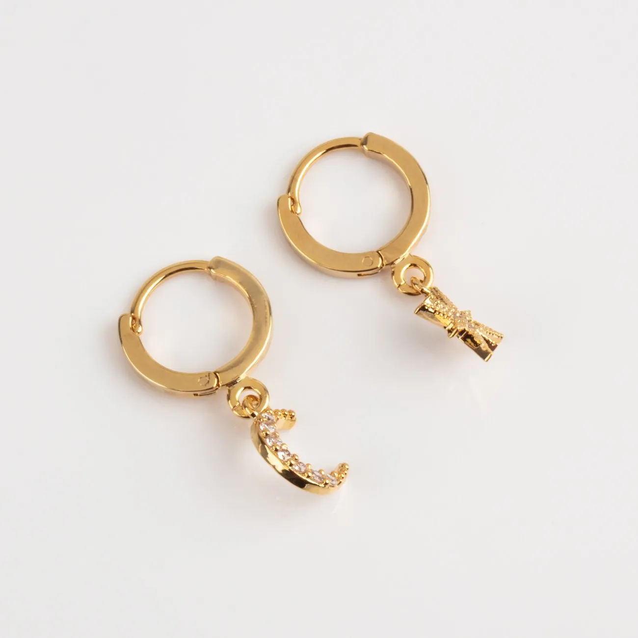 Stunning Chloe Star and Moon Hoop Earrings for an Elegant Look