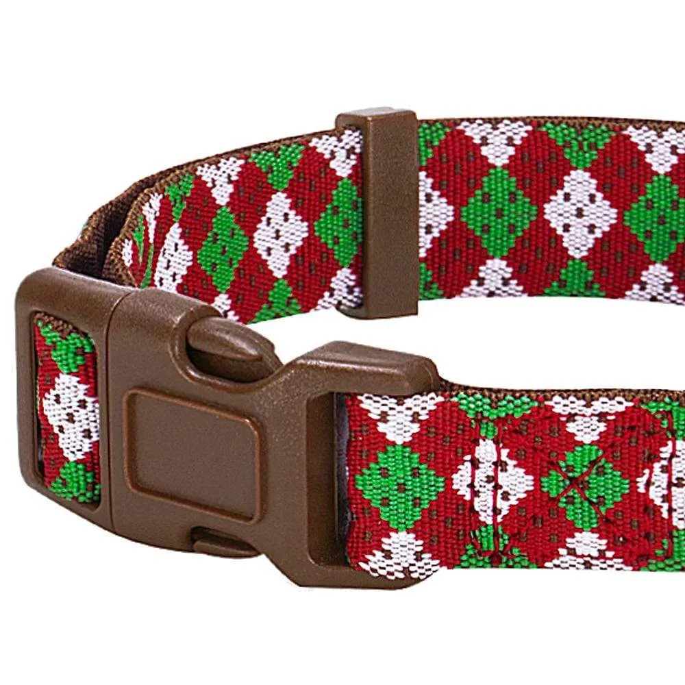 Christmas Dog Collar with Handmade Detachable Bow Tie