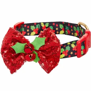 Christmas Dog Collar with Stunning Décor