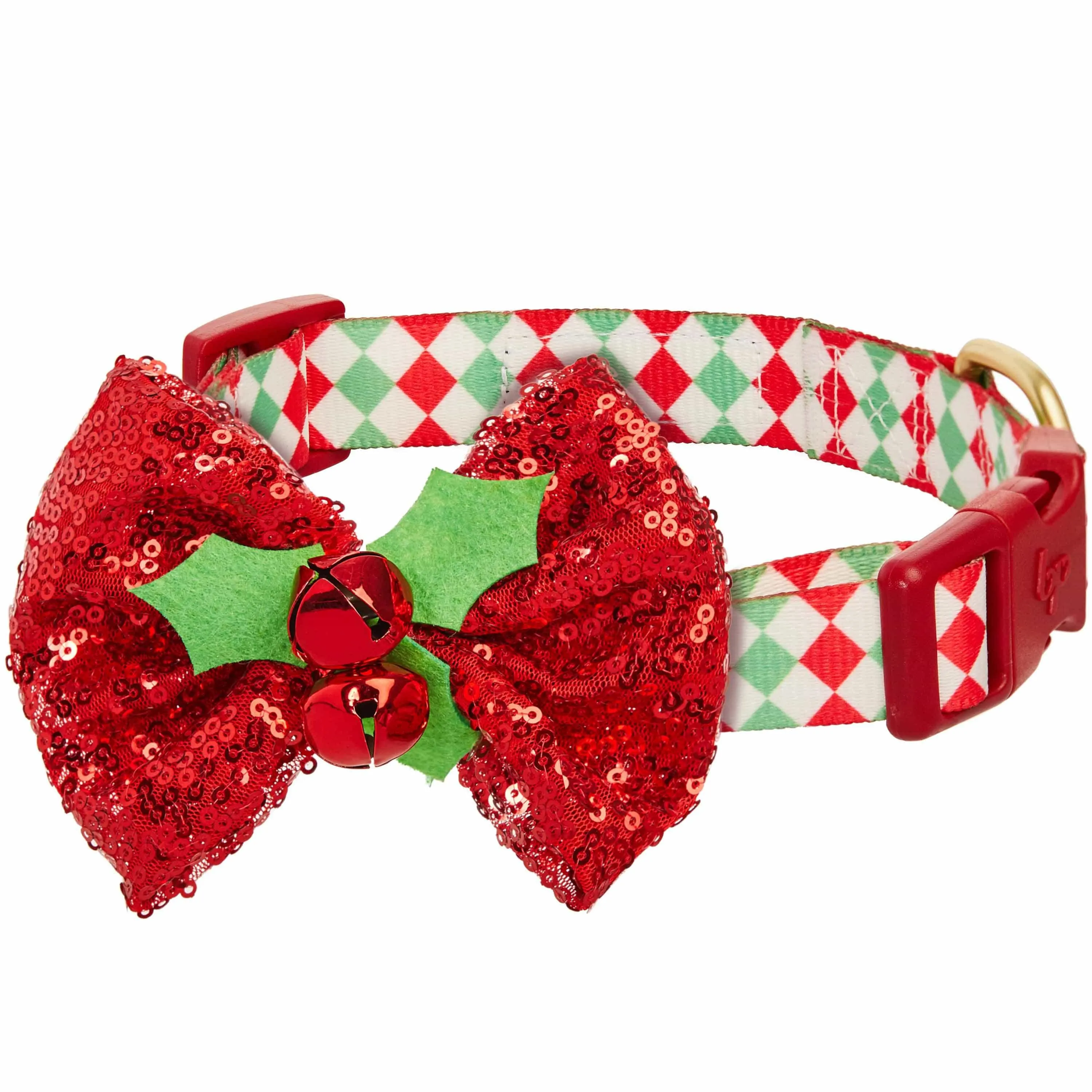 Christmas Dog Collar with Stunning Décor