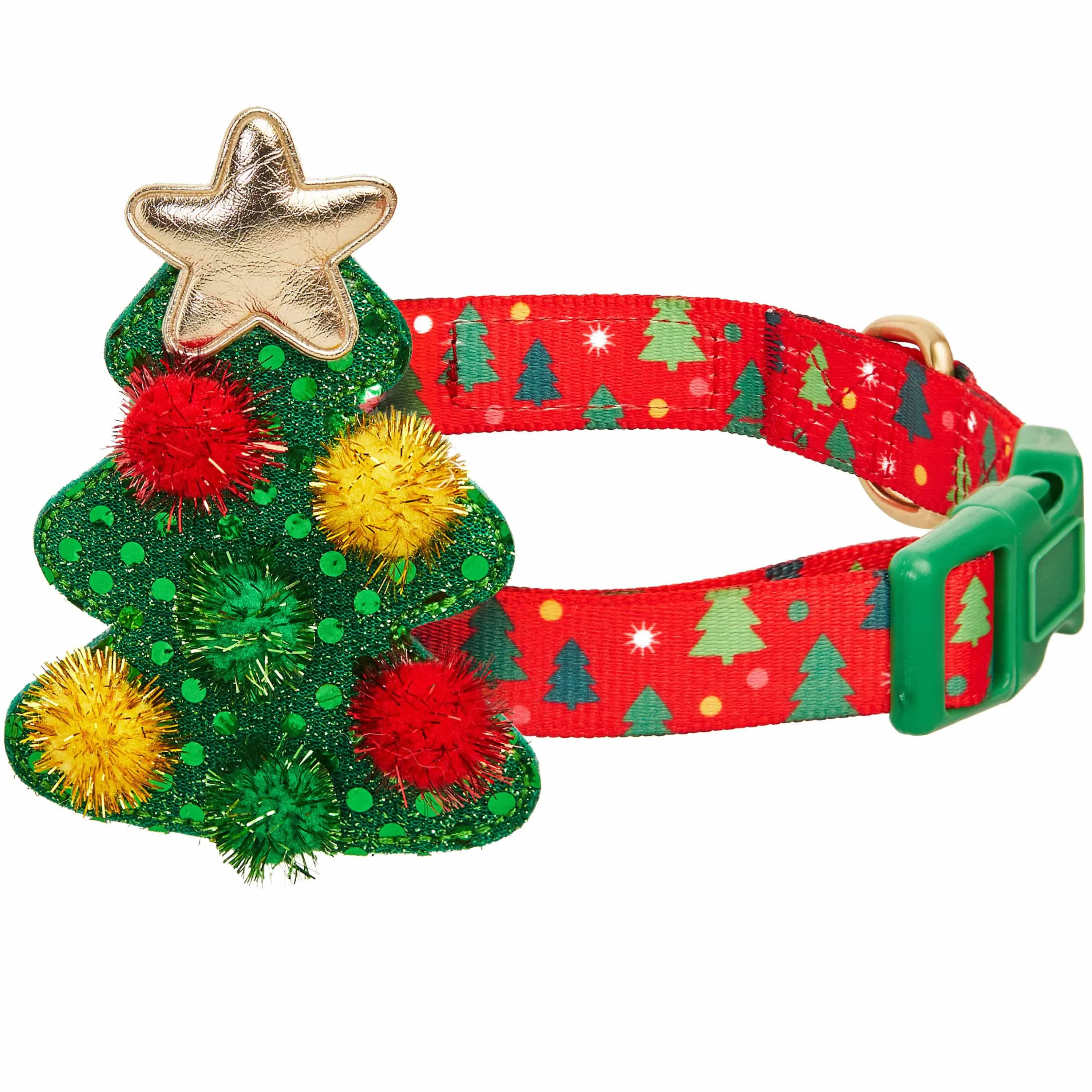 Christmas Dog Collar with Stunning Décor