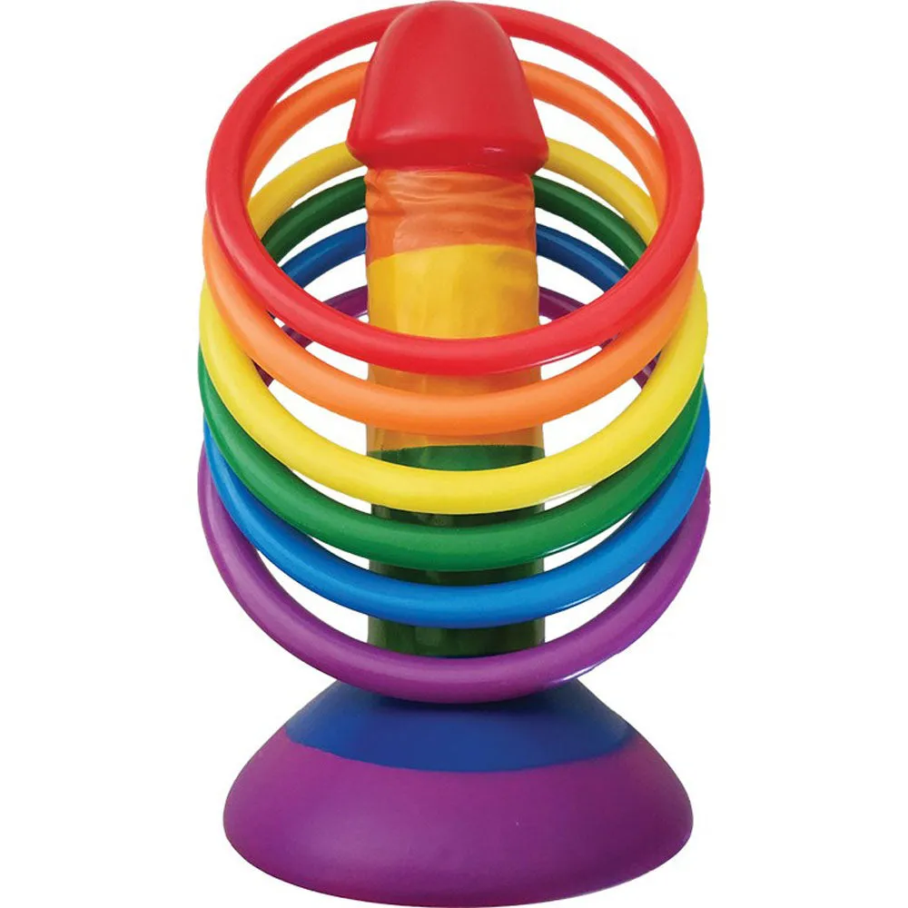 Colorful Pecker Ring Toss Game for Party Fun