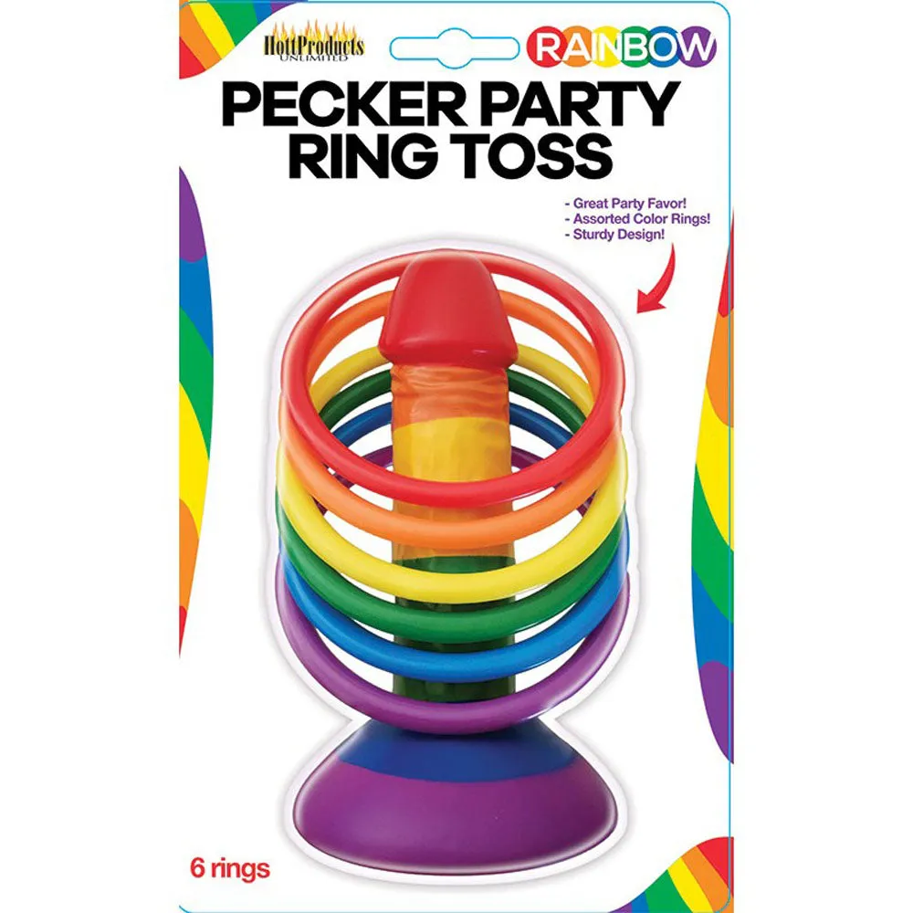 Colorful Pecker Ring Toss Game for Party Fun