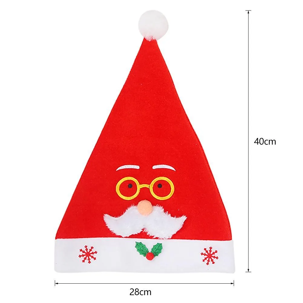 Cute Santa Claus Hat Winter Warm Adults Christmas Cap Xmas New Year Decor