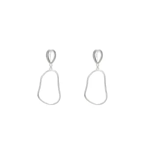 Dangly Charm Silver Earrings