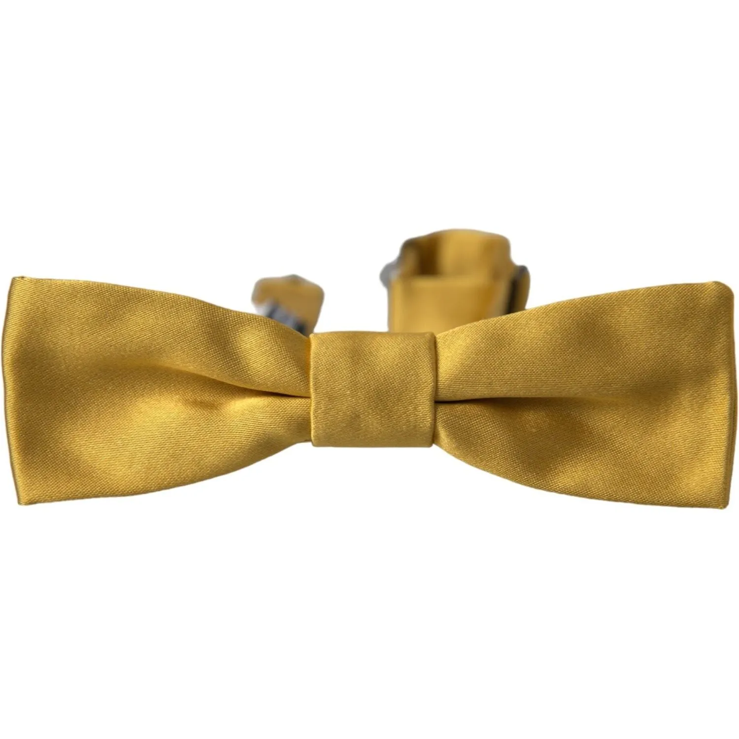 Dolce & Gabbana Black Brocade Silk Adjustable Neck Bow Tie